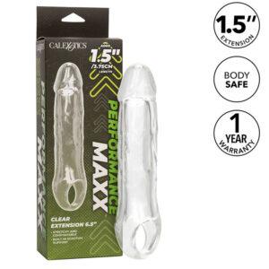 Calexotics-Prestazioni Maxx Clear Extension 6,5 Trasparente · Anelli & Guaine per pene (immagine 9)