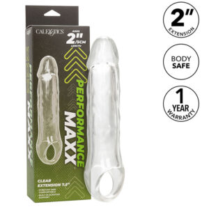 Calexotics-Prestazioni Maxx Clear Extension 7,5 Trasparente · Anelli & Guaine per pene (immagine 9)
