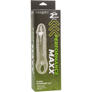 Calexotics-Prestazioni Maxx Clear Extension 7,5 Trasparente · Anelli & Guaine per pene (immagine 2)