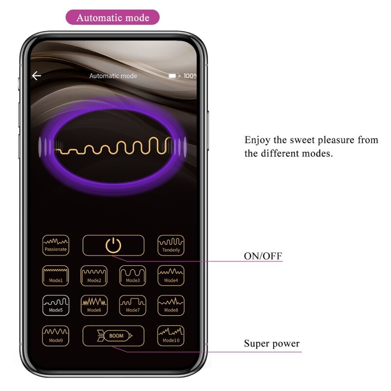 App Series-Baird G-spot 12 Vibrazioni Ricaricabile — PRETTY LOVE · Giocattoli per coppie (imaginea 14)