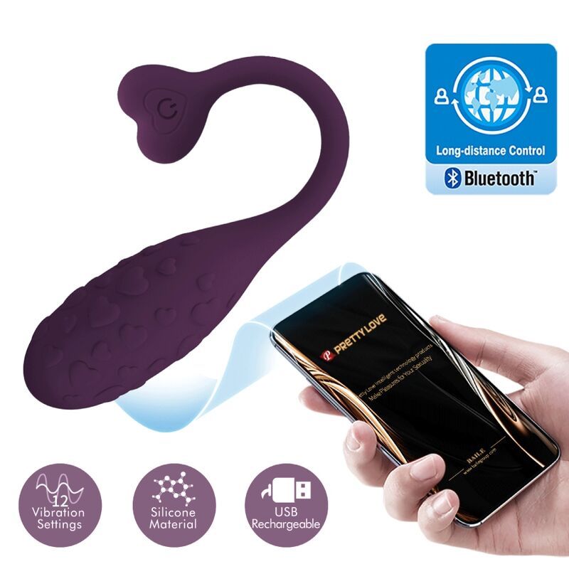 App Series-Fisherman Uovo Vibratore Controllato da Applicazione 1 App Series-Fisherman Uovo Vibratore Controllato da Applicazione — PRETTY LOVE · Giocattoli per coppie