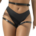 Subblime Fetish-Imbracatura Pelle per Vita e Piedi Nero One · Accessori lingerie