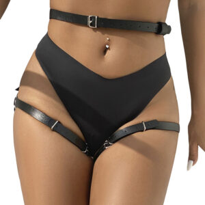 Subblime Fetish-Imbracatura Pelle per Vita e Piedi Nero One · Accessori lingerie