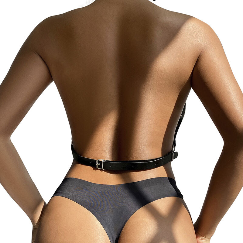 Subblime Fetish-Imbracatura per petto con grande anello e catene - One · Accessori lingerie (imaginea 4)