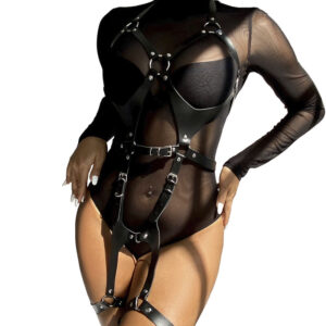 Subblime Fetish-Imbracatura Full Body con Fibbie in Pelle Nero One Size · Accessori lingerie (immagine 8)