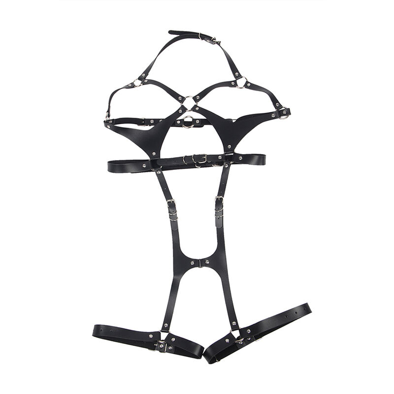 Subblime Fetish-Imbracatura Full Body con Fibbie in Pelle Nero One Size · Accessori lingerie (immagine 5)