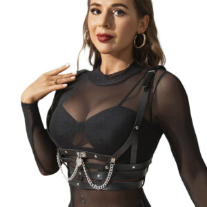 Subblime Fetish-Corsetto con Catene One Size-Pelle Ecologica 20 Subblime Fetish-Corsetto con Catene One Size-Pelle Ecologica · Accessori lingerie (imaginea 10)
