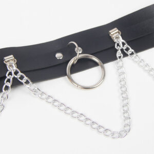 Subblime Fetish-Imbracatura per cintura e giubbotti con anelli e catena 16 Subblime Fetish-Imbracatura per cintura e giubbotti con anelli e catena · Accessori lingerie (imaginea 6)