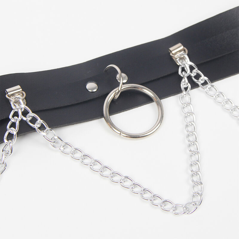 Subblime Fetish-Imbracatura per cintura e giubbotti con anelli e catena 6 Subblime Fetish-Imbracatura per cintura e giubbotti con anelli e catena · Accessori lingerie (imaginea 6)