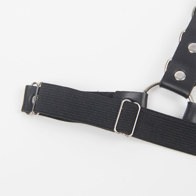Subblime Fetish-Imbracatura per cintura e giubbotti con anelli e catena 3 Subblime Fetish-Imbracatura per cintura e giubbotti con anelli e catena · Accessori lingerie (imaginea 3)