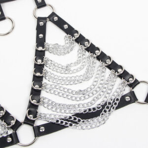 Subblime Fetish-Imbracatura per Busto e Collana a Catena, Dimensioni · Accessori lingerie (imaginea 5)
