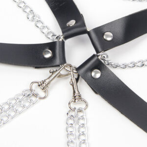 Subblime Fetish-Imbracatura Reggiseno con Dettaglio Catena One Size-Metal · Accessori lingerie (immagine 5)