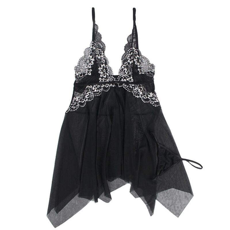 Subblime-Babydoll di tulle con pizzo al petto 5 Subblime-Babydoll di tulle con pizzo al petto · Lingerie sexy donna (imaginea 5)
