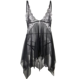 Subblime-Babydoll di tulle con pizzo al petto 13 Subblime-Babydoll di tulle con pizzo al petto · Lingerie sexy donna (imaginea 3)