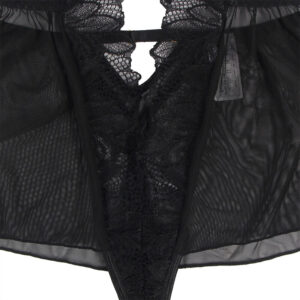 Subblime-Teddy Halter Collo Indietro Nudo Pizzo Nero · Lingerie sexy donna (immagine 7)