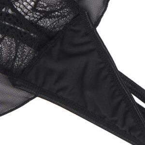 Subblime-Teddy Halter Collo Indietro Nudo Pizzo Nero · Lingerie sexy donna (immagine 6)