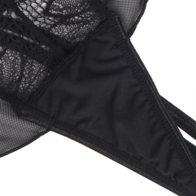 Subblime-Teddy Halter Collo Indietro Nudo Pizzo Nero · Lingerie sexy donna (immagine 6)