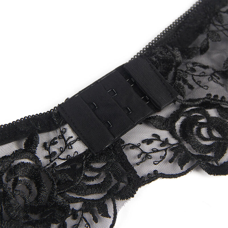 Subblime-Set 3 Pezzi Reggiseno, Tanga e Giarrettiera con Stampa · Lingerie sexy donna (immagine 5)