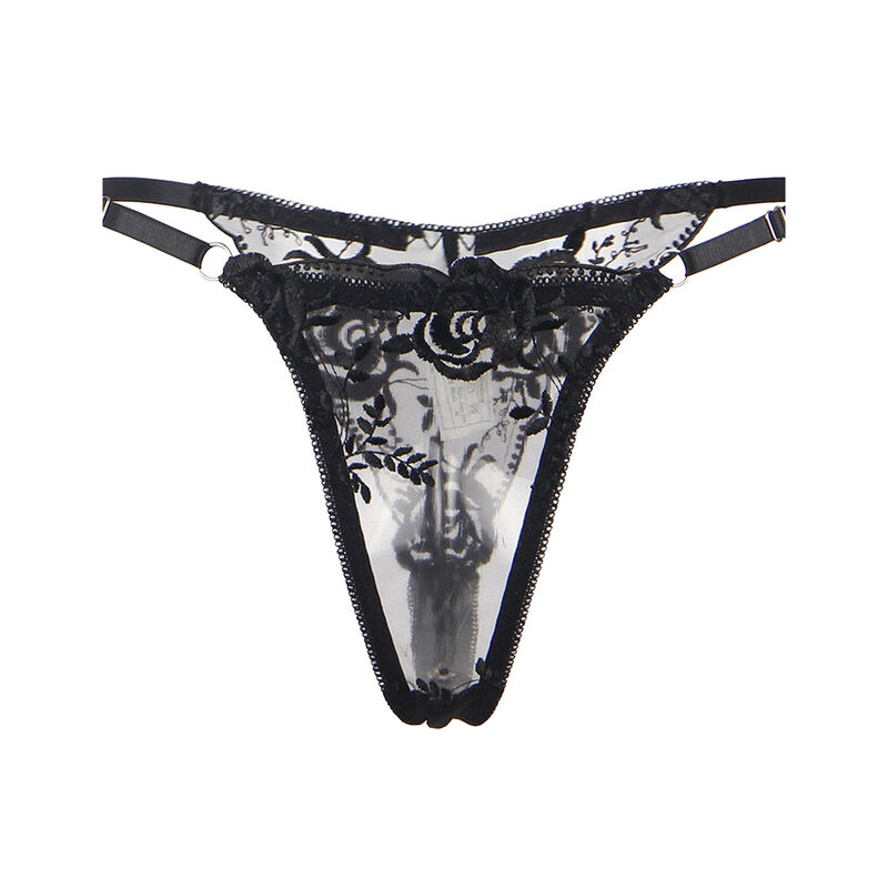 Subblime-Set 3 Pezzi Reggiseno, Tanga e Giarrettiera con Stampa · Lingerie sexy donna (immagine 9)