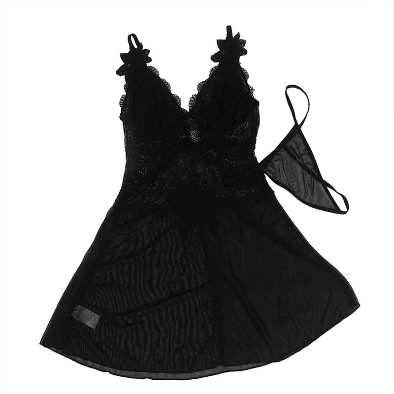 Subblime-Babydoll di tulle con pizzo e dettaglio floreale 8 Subblime-Babydoll di tulle con pizzo e dettaglio floreale · Lingerie sexy donna (imaginea 9)