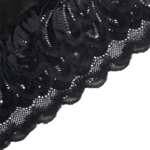 Subblime-Babydoll con stampa floreale sul petto Nero · Lingerie sexy donna (imaginea 10)