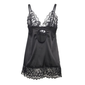 Subblime-Babydoll con stampa floreale sul petto Nero · Lingerie sexy donna (imaginea 6)