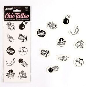 Secretplay-Set di 10 Tatuaggi Temporanei Spicy Collection