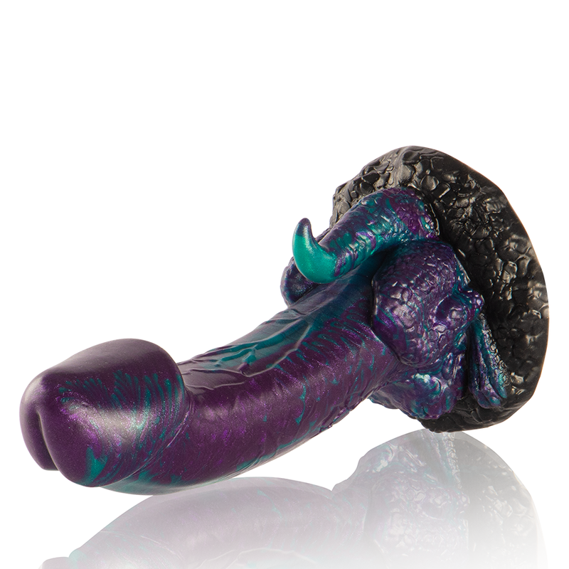 Epic-Basilisk Dildo Doppio con Squame, Piccole Dimensioni-Silicone · Dildo & Stimolatori (immagine 6)