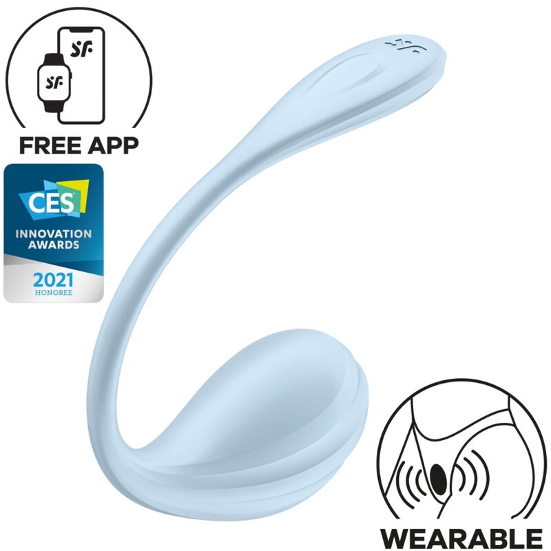 Satisfyer Partner-Smooth Petal Stimolatore G-point Blu Cielo 1 Satisfyer Partner-Smooth Petal Stimolatore G-point Blu Cielo · Giocattoli per coppie