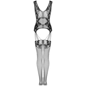 Livco Corsetti-Bodystocking Julove Nero Taglia unica — LIVCO CORSETTI FASHION · Lingerie sexy donna (immagine 8)