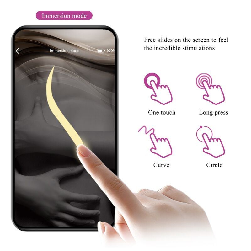 App Series-Casper Purple Uovo Vibratore Ricaricabile, Viola-Silicone — PRETTY LOVE · Vibratori (imaginea 5)
