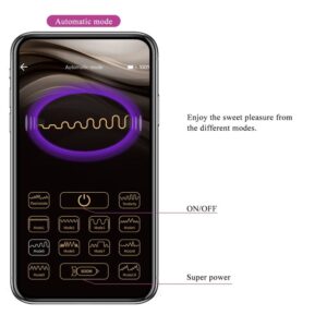 App Series-Casper Purple Uovo Vibratore Ricaricabile, Viola-Silicone — PRETTY LOVE · Vibratori (imaginea 3)