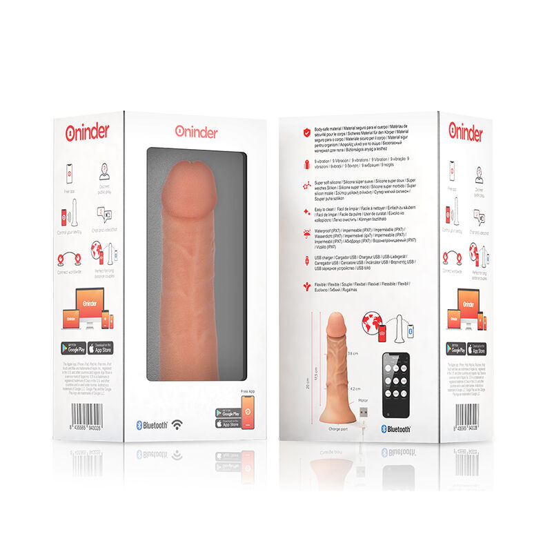 Oninder-Medium Bogotà Vibratore Dildo 9 Velocità Naturale 20 cm 3 Oninder-Medium Bogotà Vibratore Dildo 9 Velocità Naturale 20 cm · Giocattoli per coppie (immagine 3)