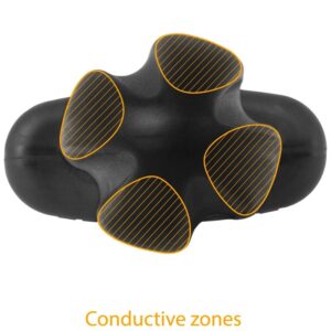 Electrastim-Tartaro Plug anale Quadripolare Silicone Nero-Rotazione · Accessori BDSM (imaginea 3)