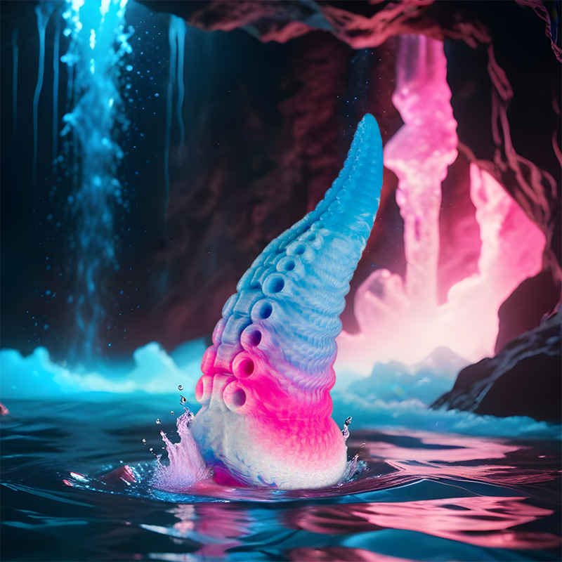 Epic-Phorcys Dildo Tentacoli Blu, Piccole Dimensioni-Silicone · Dildo & Stimolatori (imaginea 5)