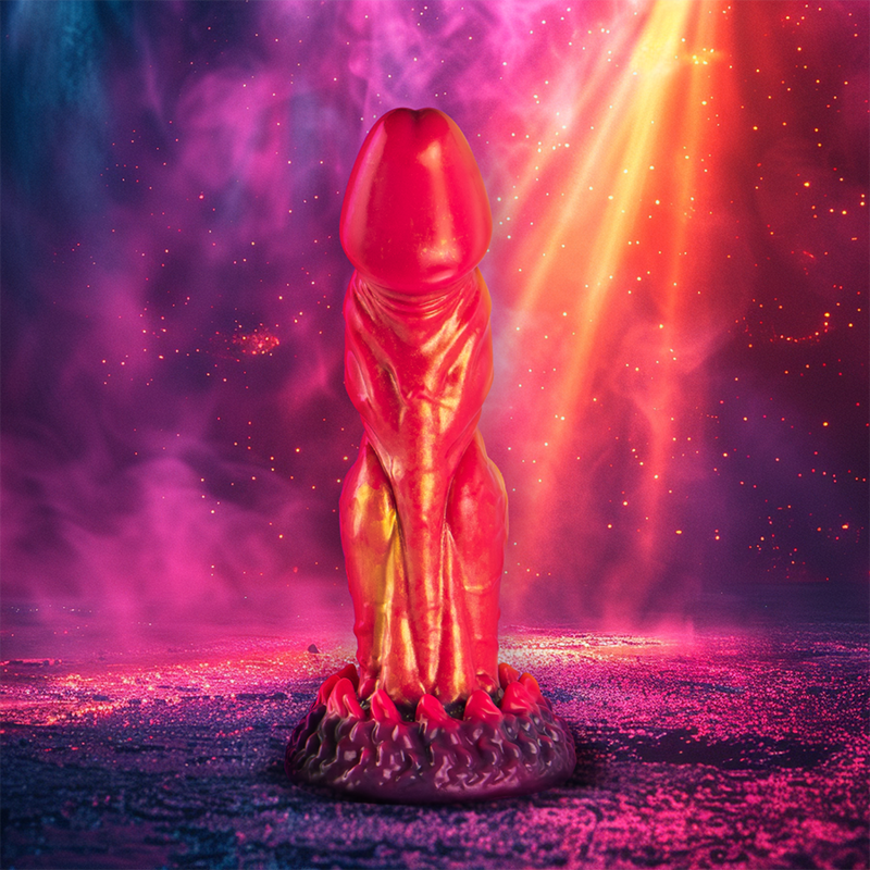 Epic-Cerberus Dildo Mitologico Fuoco-Silicone · Dildo & Stimolatori (immagine 7)