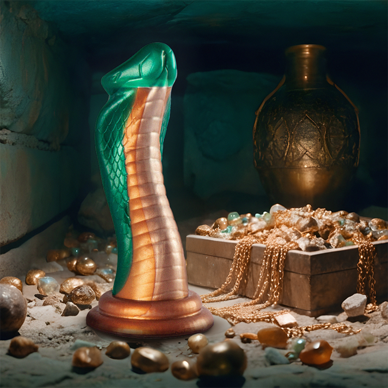 Epic-Python Dildo Cobra Green-Silicone 2 Epic-Python Dildo Cobra Green-Silicone · Dildo & Stimolatori (imaginea 2)