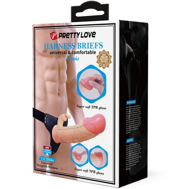 Harness Collection-Mavis Imbracatura Universal Mutandine con Dildo 19 cm 9 Harness Collection-Mavis Imbracatura Universal Mutandine con Dildo 19 cm — PRETTY LOVE · Strap-on & Imbracature (imaginea 9)