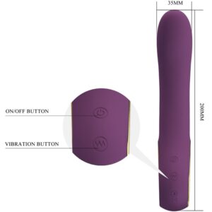 App Series-Ethan Vibratore Ricaricabile Lilla-Silicone, 12 velocità 15 App Series-Ethan Vibratore Ricaricabile Lilla-Silicone, 12 velocità — PRETTY LOVE · Vibratori (imaginea 5)