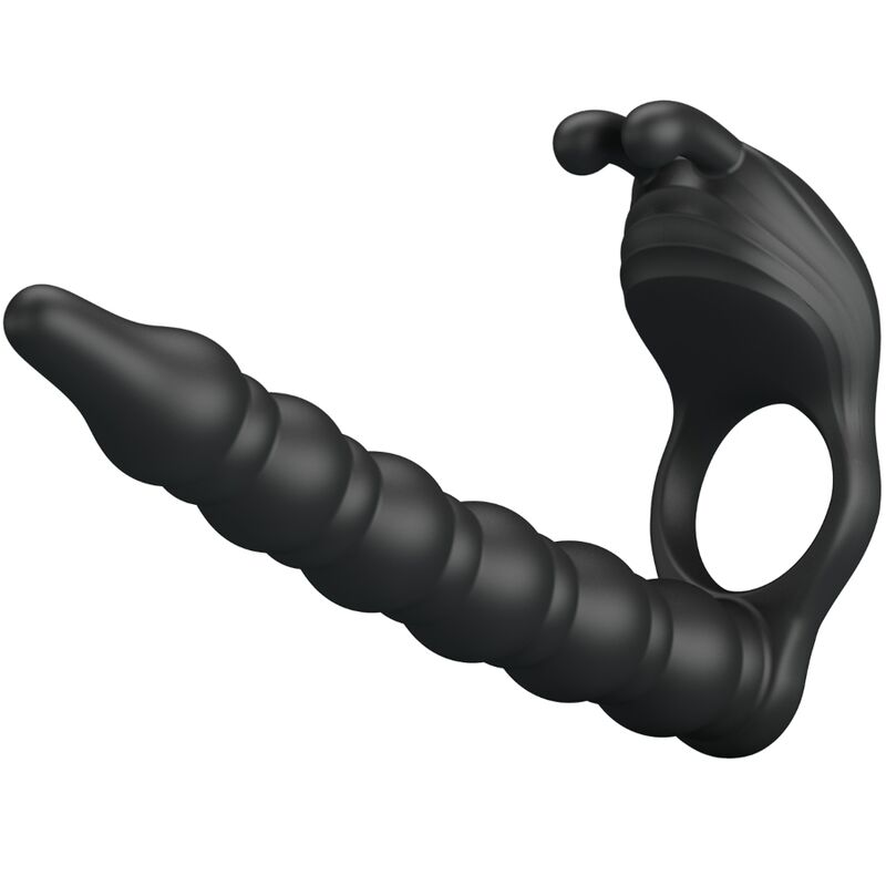 For Him-Blackney Anello per Pene con Vibratore Nero-Silicone, 7 — PRETTY LOVE · Accessori BDSM (imaginea 4)