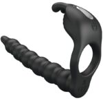 For Him-Blackney Anello per Pene con Vibratore Nero-Silicone, 7 — PRETTY LOVE · Accessori BDSM