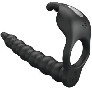 For Him-Blackney Anello per Pene con Vibratore Nero-Silicone, 7 — PRETTY LOVE · Accessori BDSM