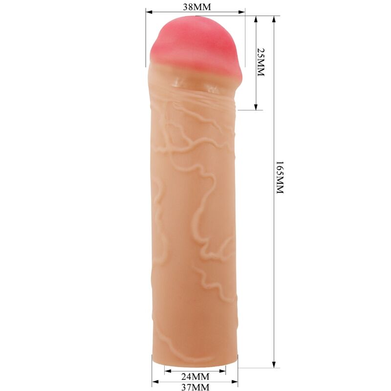 For Him-Nilo Guaina Estensione per Pene Flesh-TPR 2 For Him-Nilo Guaina Estensione per Pene Flesh-TPR — PRETTY LOVE · Anelli & Guaine per pene (imaginea 2)