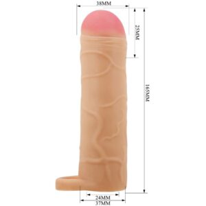 For Him-Bunio Guaina Estensione Pene Flesh, Colore Naturale-TPR 10 For Him-Bunio Guaina Estensione Pene Flesh, Colore Naturale-TPR — PRETTY LOVE · Anelli & Guaine per pene (imaginea 4)