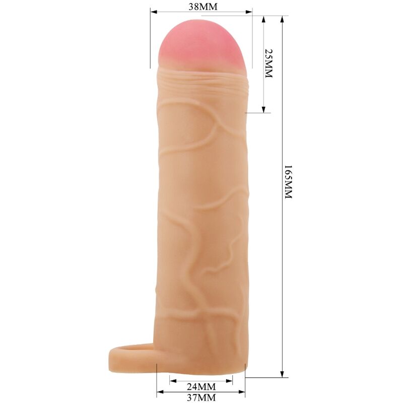 For Him-Bunio Guaina Estensione Pene Flesh, Colore Naturale-TPR 4 For Him-Bunio Guaina Estensione Pene Flesh, Colore Naturale-TPR — PRETTY LOVE · Anelli & Guaine per pene (imaginea 4)