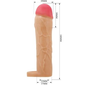 For Him-Chane Guaina Extender per Pene, Colore Pelle — PRETTY LOVE · Anelli & Guaine per pene (imaginea 4)
