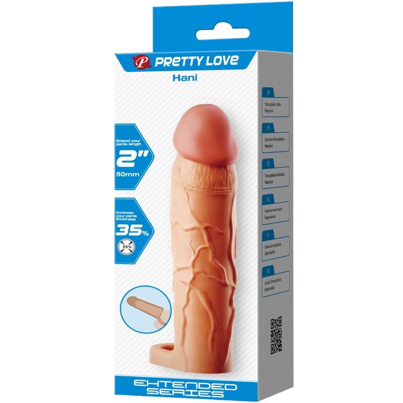 For Him-Chane Guaina Extender per Pene, Colore Pelle — PRETTY LOVE · Anelli & Guaine per pene (imaginea 6)