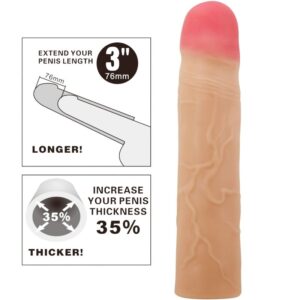 For Him-Kylian Guaina ingrandimento del pene Flesh-TPR 11 For Him-Kylian Guaina ingrandimento del pene Flesh-TPR — PRETTY LOVE · Anelli & Guaine per pene (imaginea 5)
