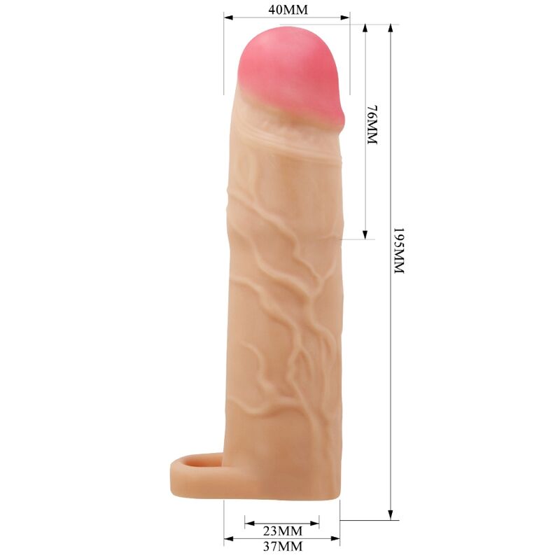 For Him-Prosciutto Guaina Estensione del Pene, Colore Pelle — PRETTY LOVE · Anelli & Guaine per pene (immagine 4)