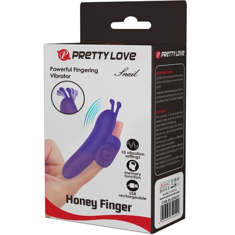 Fun Toys-Stimolatore di Dito Snail Powerful Viola-Silicone, 10 velocità 8 Fun Toys-Stimolatore di Dito Snail Powerful Viola-Silicone, 10 velocità — PRETTY LOVE · Vibratori (imaginea 8)